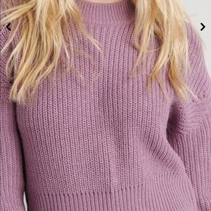 Pointelle knitted sweater